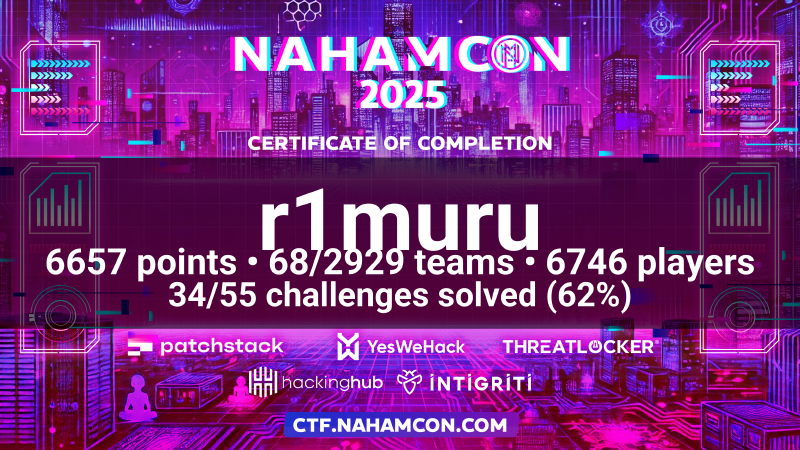 Featured image of post NahamCon CTF 2025